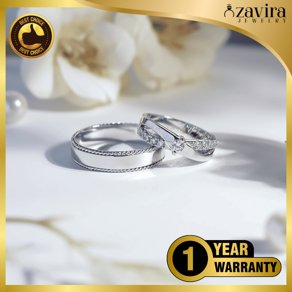 Cincin Couple Silver 925 Custom Nama Pasangan Tunangan Best Seller Terbaik