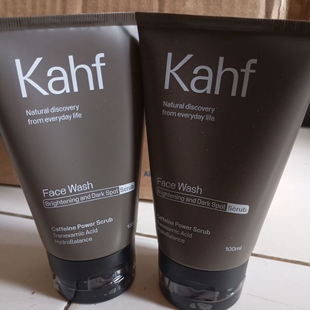 Promo... KAHF Face Wash Brightening and Dark Spot SCRUB ( Coklat)