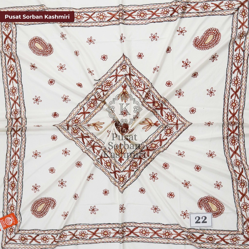 Sorban Kashmiri LULU Hijazi 1647 Full Motif Sulam