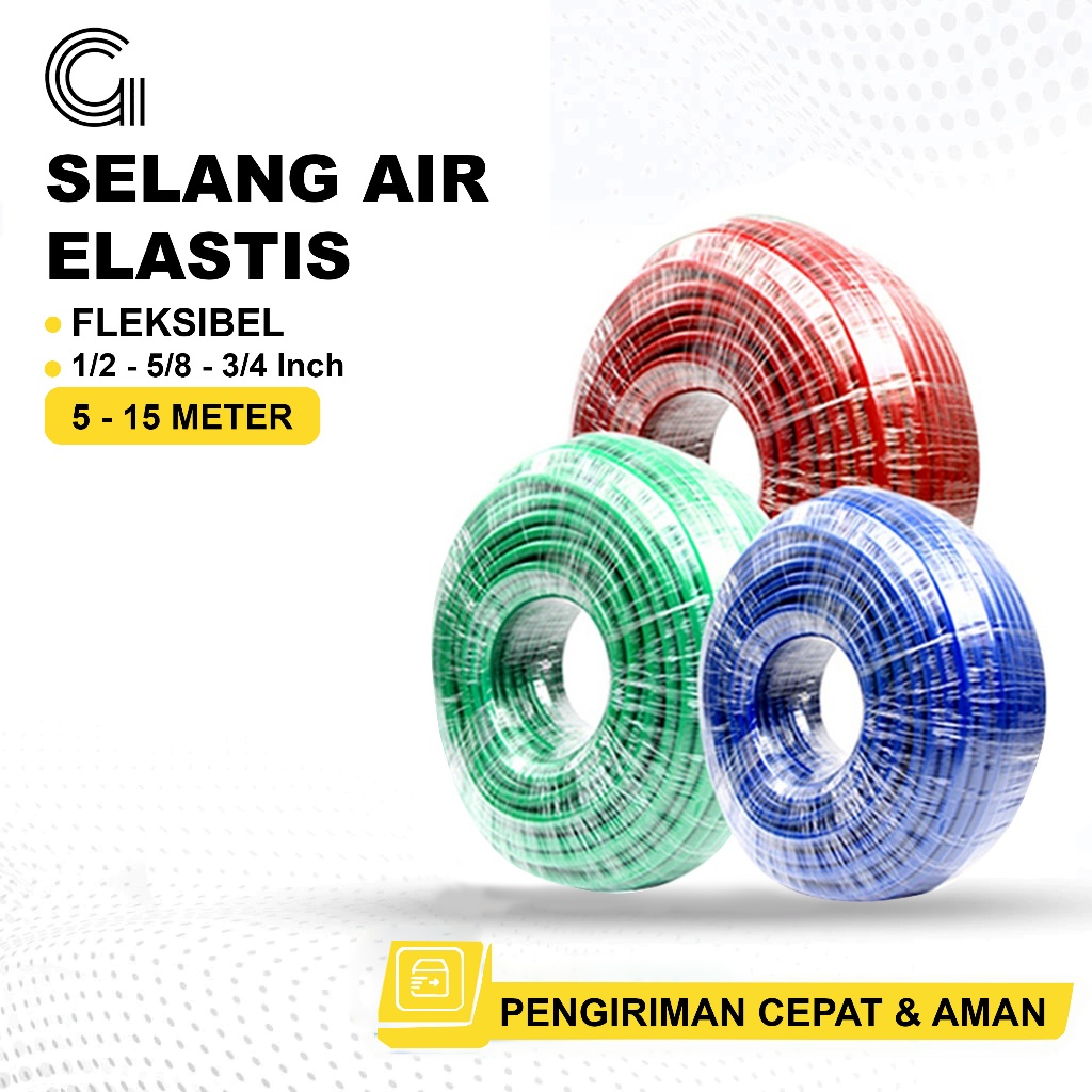 SELANG GEMUK Selang Air 15 Meter Selang Air Elastis DOP Selang Air Cuci Motor Mobil Selang Air Taman