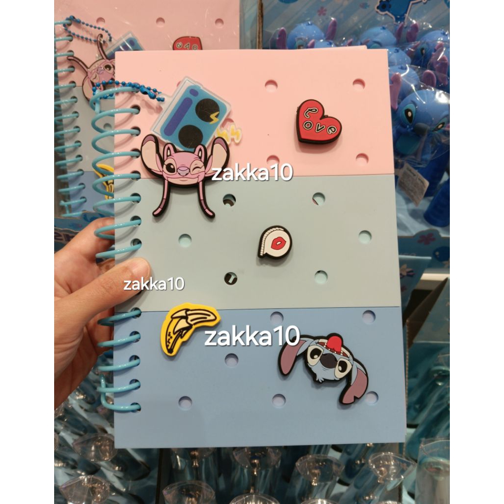 

Miniso Disney Lilo & Stitch Collection Holes Book ( Stitch & Angel ) | Buku Tulis Ring Notebook Lucu
