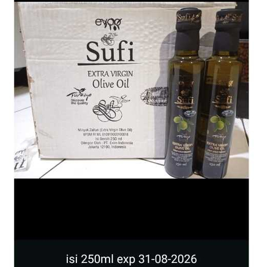 

MINYAK ZAITUN EXTRA VIRGIN OLIVE OIL (EVOO) SUFI KEMASAN 250 ml MURAH