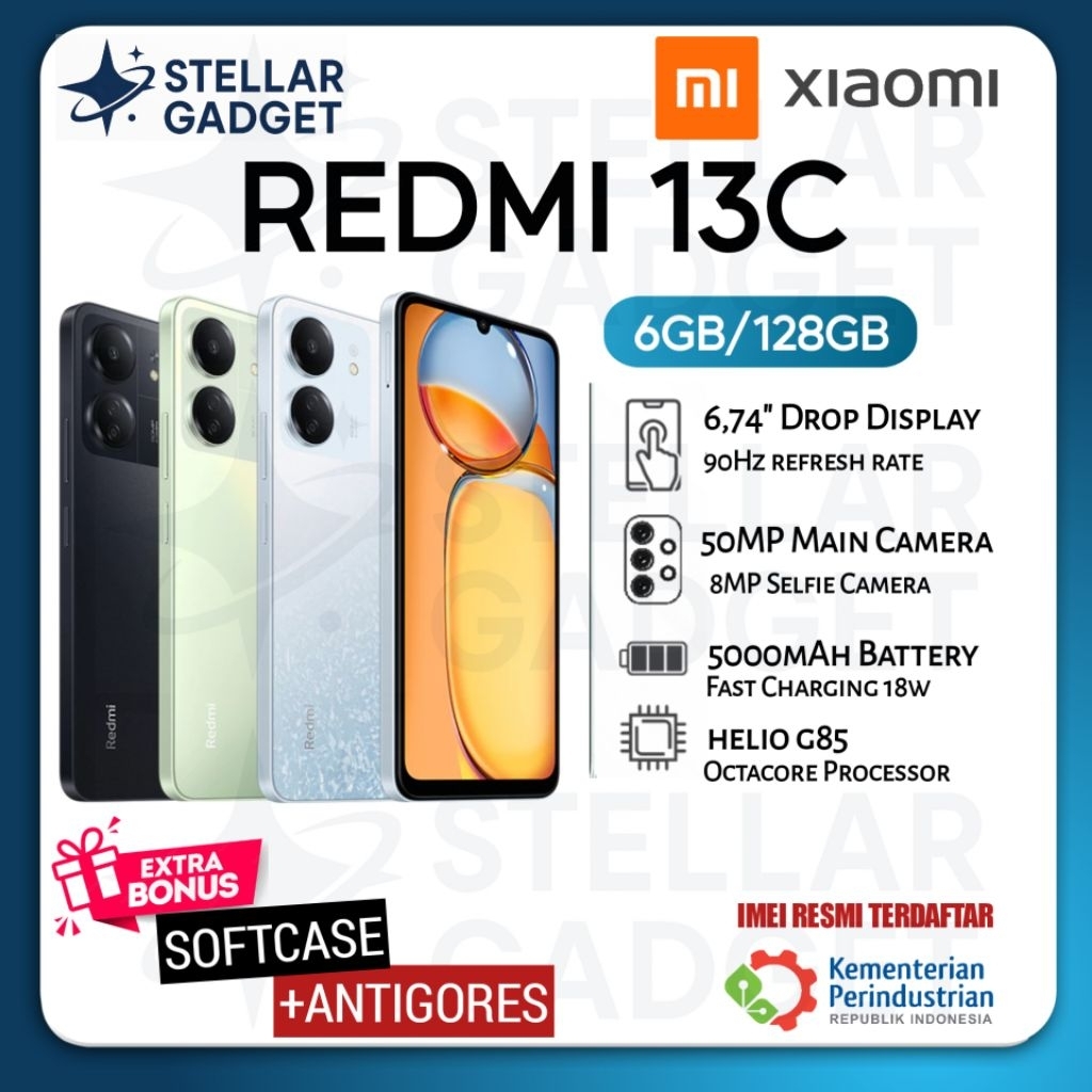 Xiaomi Redmi 13C 6/128 • 8/256 Second Like New Original Garansi Resmi Indonesia