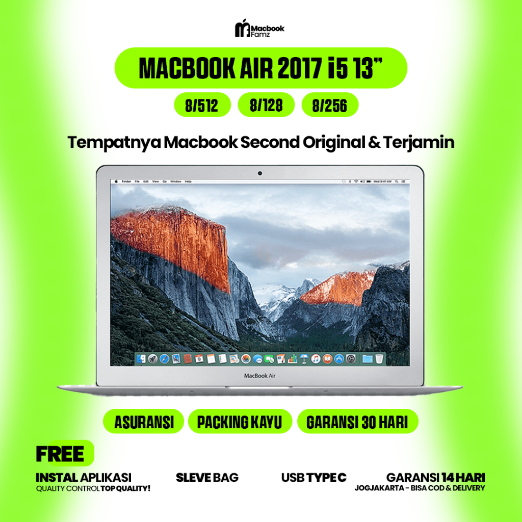 MACBOOK AIR 2017 13INCH i5 [SECOND ORIGINAL]
