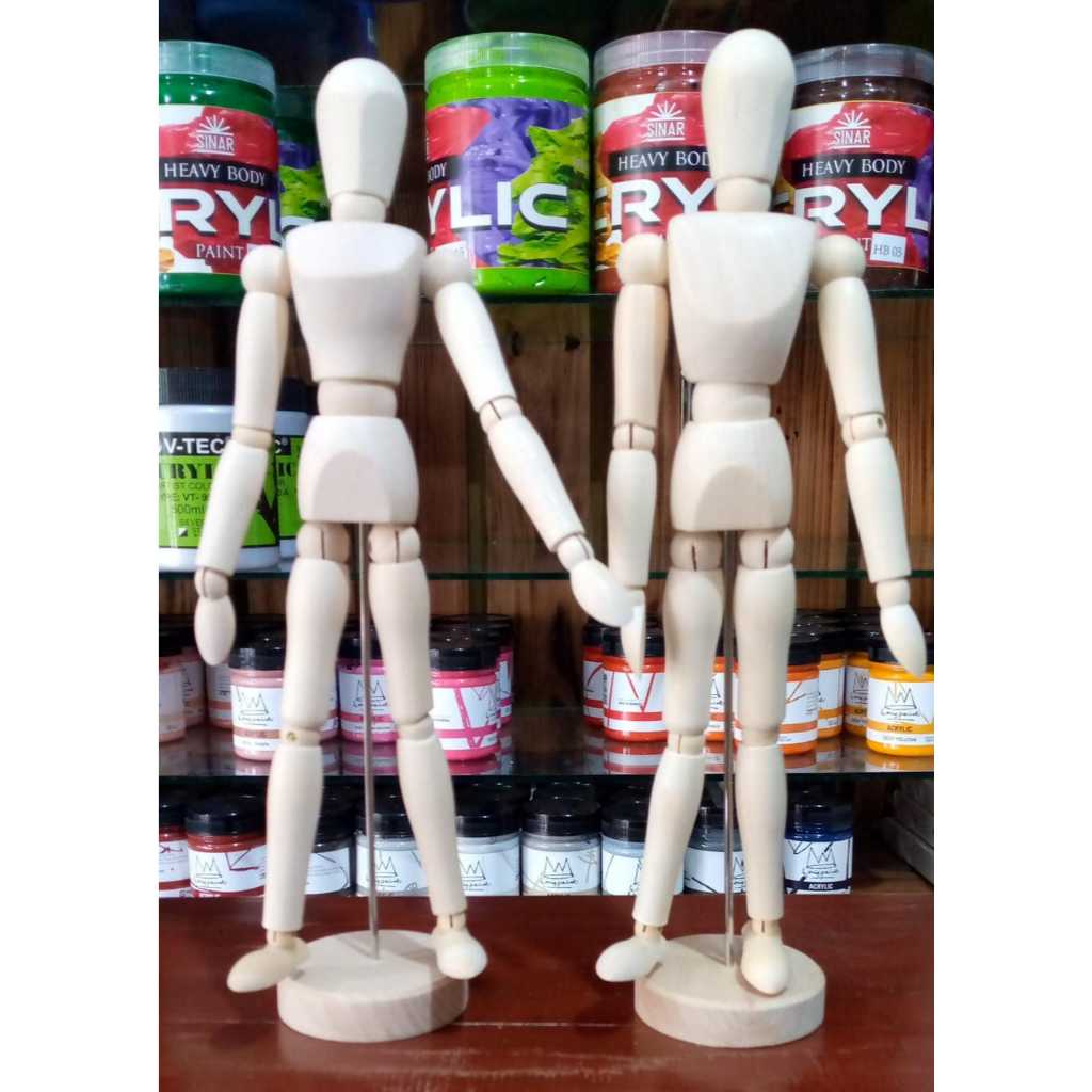 

Manekin Kayu 30cm Membantu Dalam Membuat Sketsa Saat Melukis