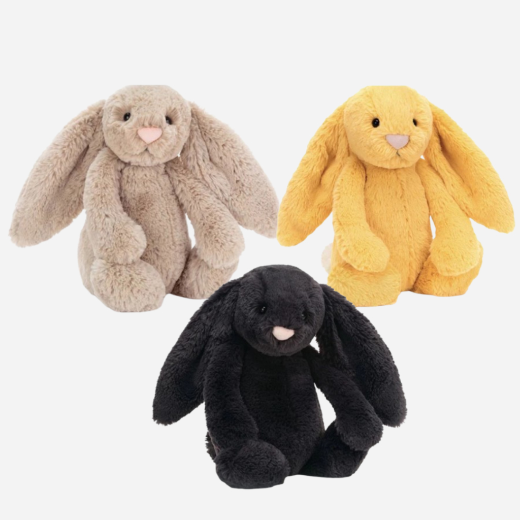 Boneka JELLYCAT Bashful Bunny Rabbit cute Plush Toy Baby Soothing Doll Sleepping Pillow - Size Small