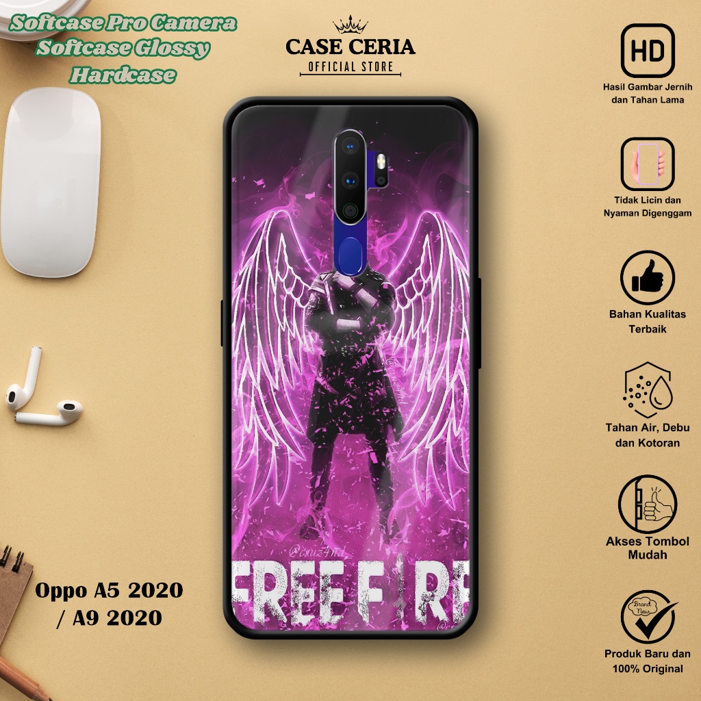 Case For Oppo A5 2020 / A9 2020 - Casing HP Game FF – Softcase Pro Camera – Hardcase – Silikon Case