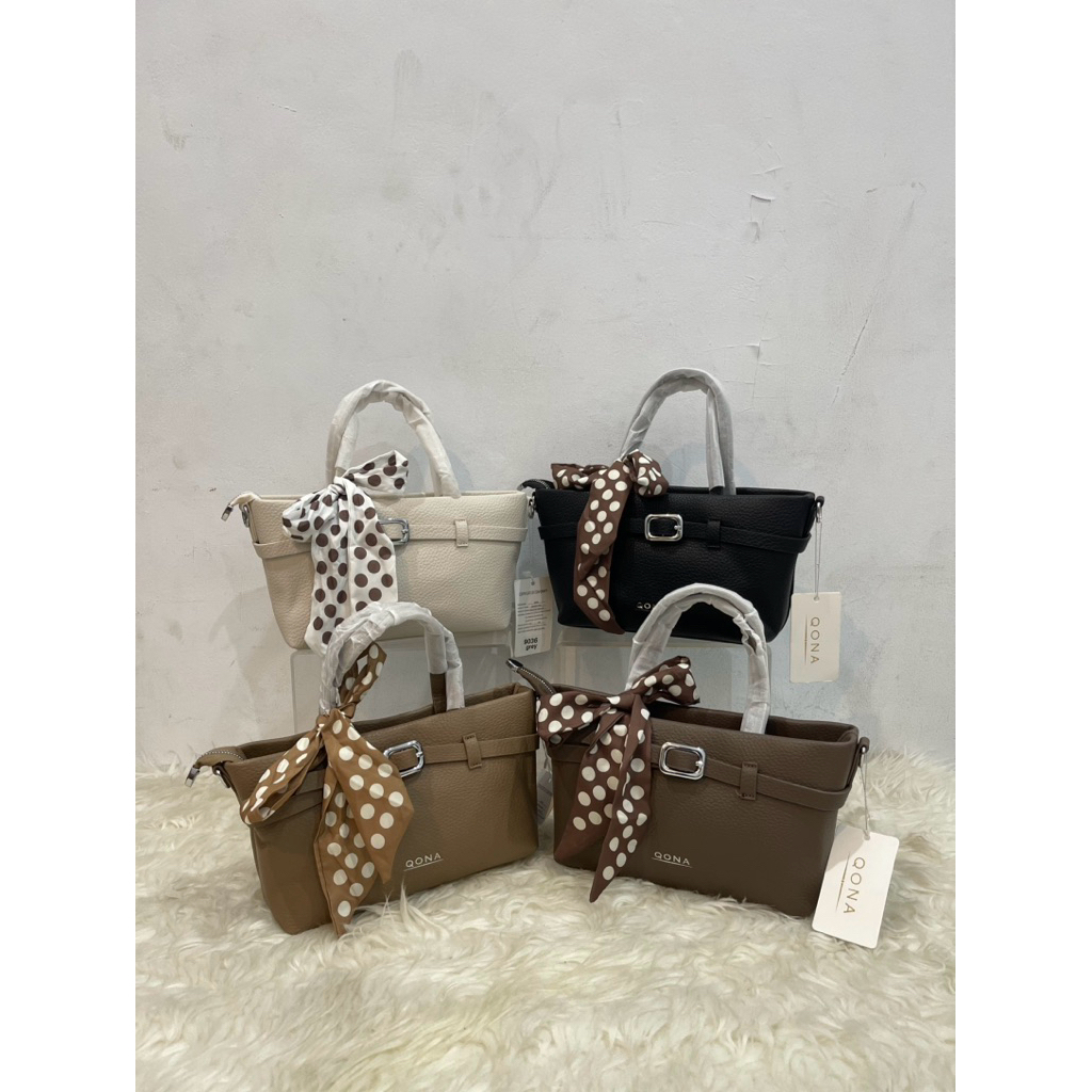 QONA  syal tas selempang fashion  ukuran 23 cm