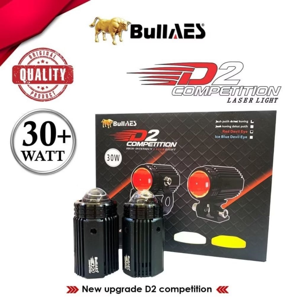 Lampu tembak D2 Competition Laser Bullaes 30 Watt dan 15 watt