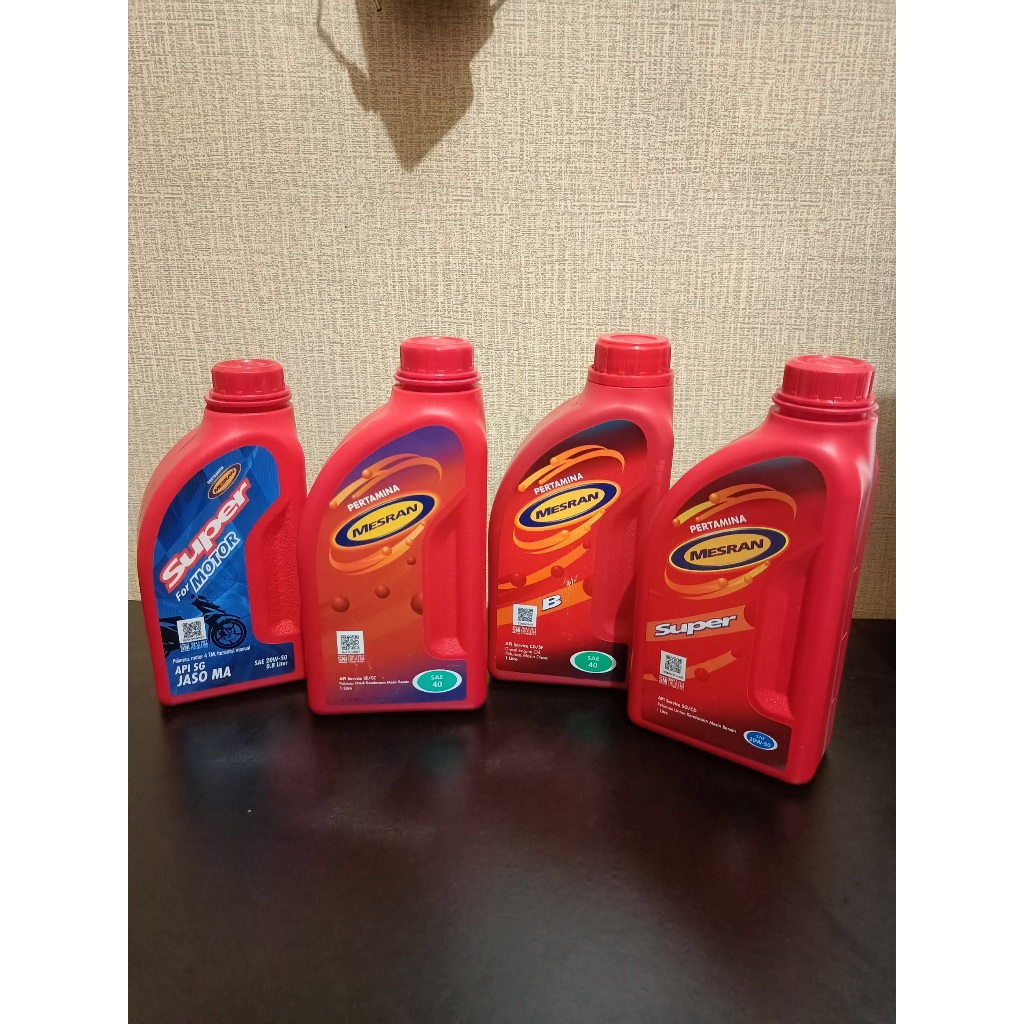 [ORI 100%] Oli Mesran Pertamina Original / Super B / Super for Motor 0.8 1L MURAH BISA GROSIR
