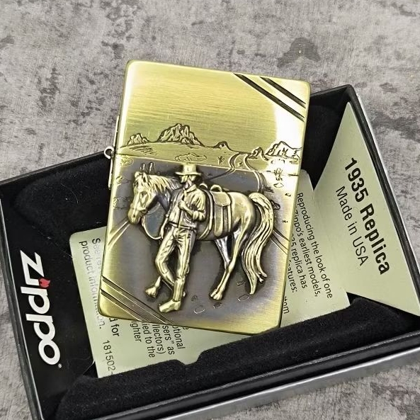 Zippo Replica 1935 MB Romatic Cowboy Original