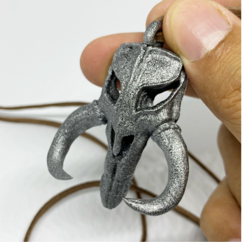 Star Wars Mandalorian Mythosaur Skull Pendant Necklace Kalung Mandalorian