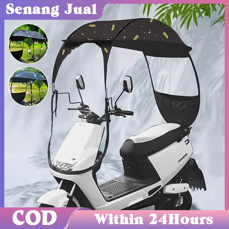 Payung Sepeda Motor Anti Hujan Tenda Motor Anti Panas Anti Uv 99%