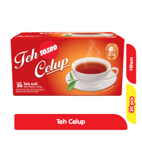 

Teh Celup Sosro Isi 30 Bags