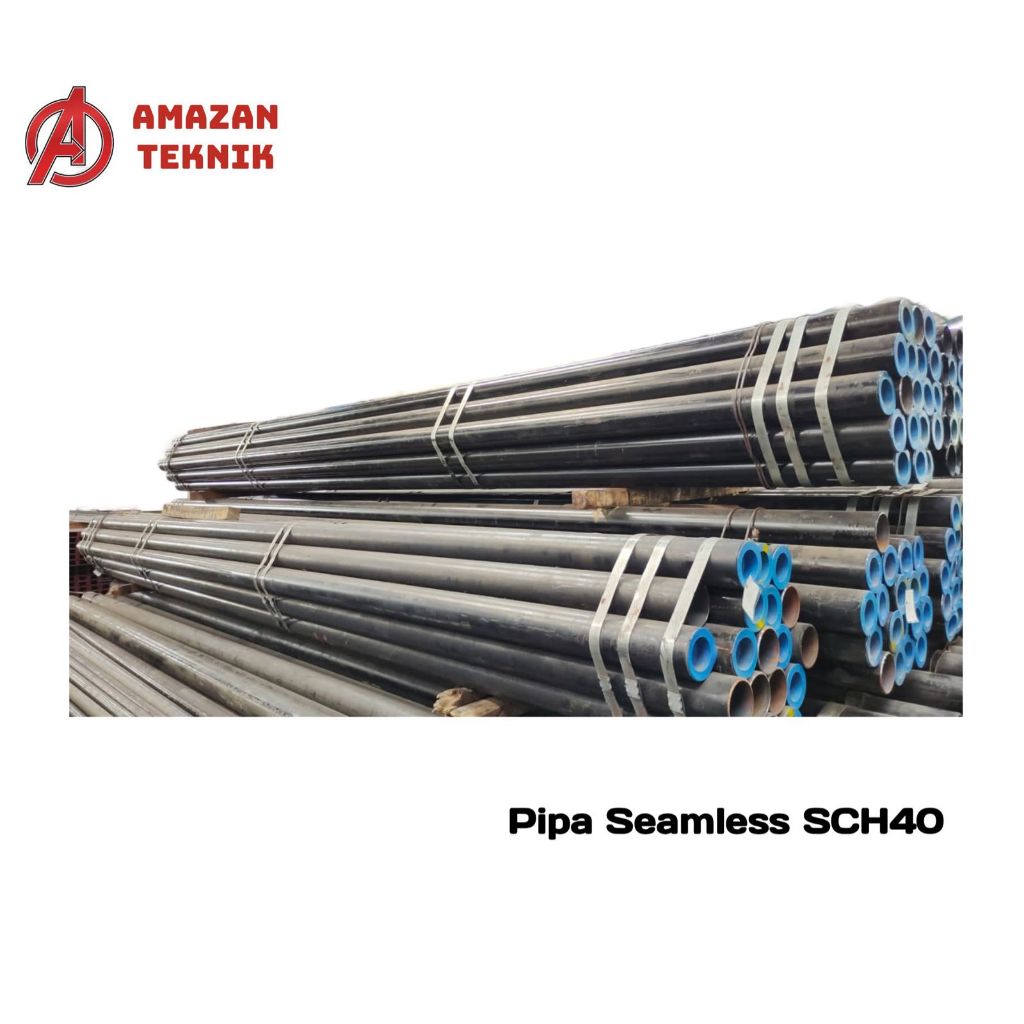 Pipa Besi Seamless SCH 40 1/2 In x 6 M