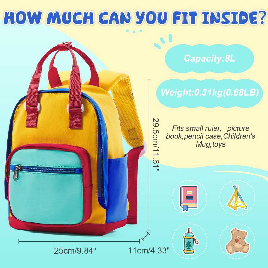 TAS SEKOLAH MINI ANAK TK PAUD DAN SD UNISEX POLOS