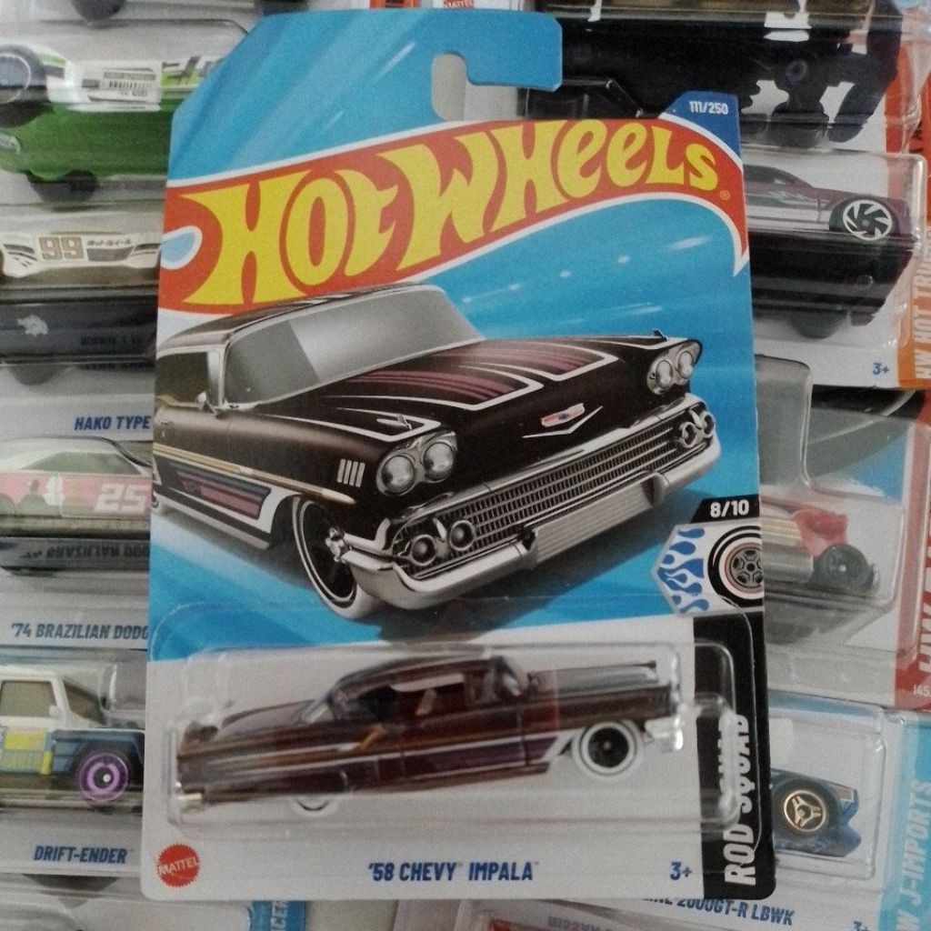 Hotwheels 58 chevy impala rod squad
