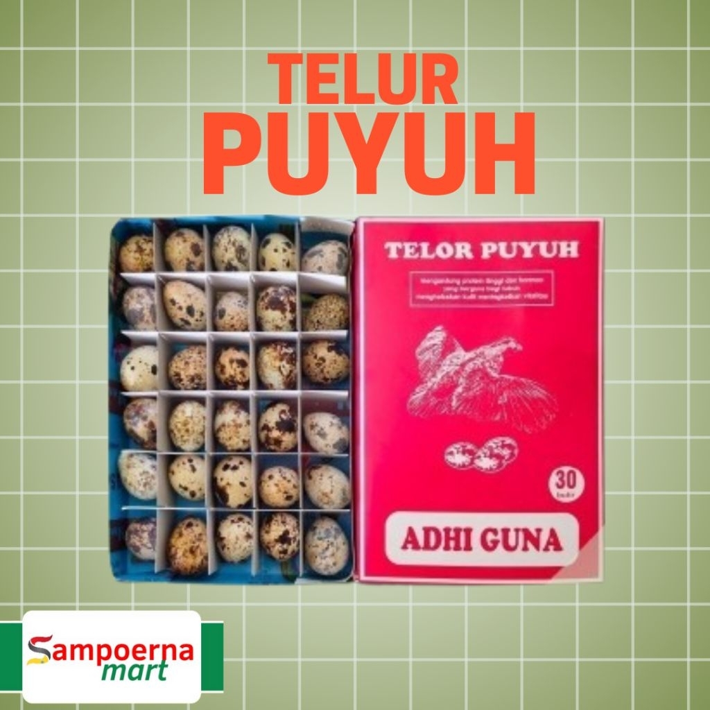 

Telur Puyuh 1 kotak isi 30