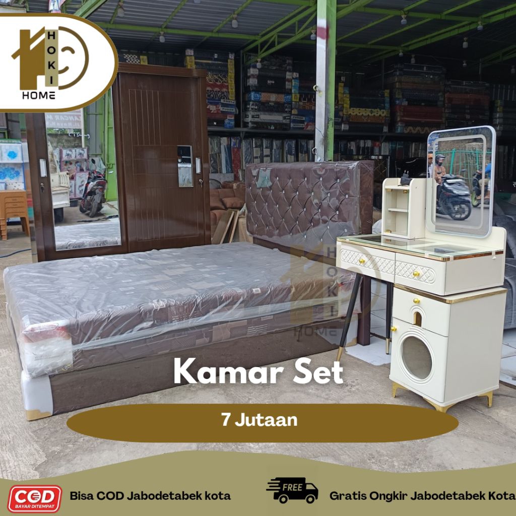FREE ONGKIR Paket Kamar Set Minimalis Kamar Set Kekinian Furniture Custom Paket Seserahan Lemari Baj