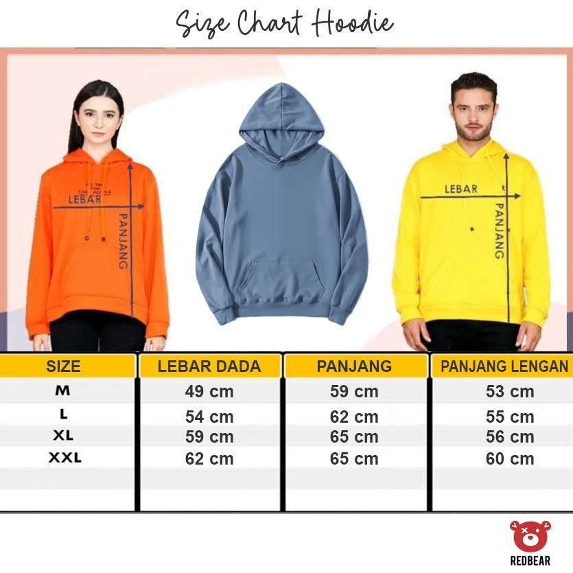 TERBARU Redbear Hoodie Jumper Pink Venom (Sablon) M-XXL Wanita