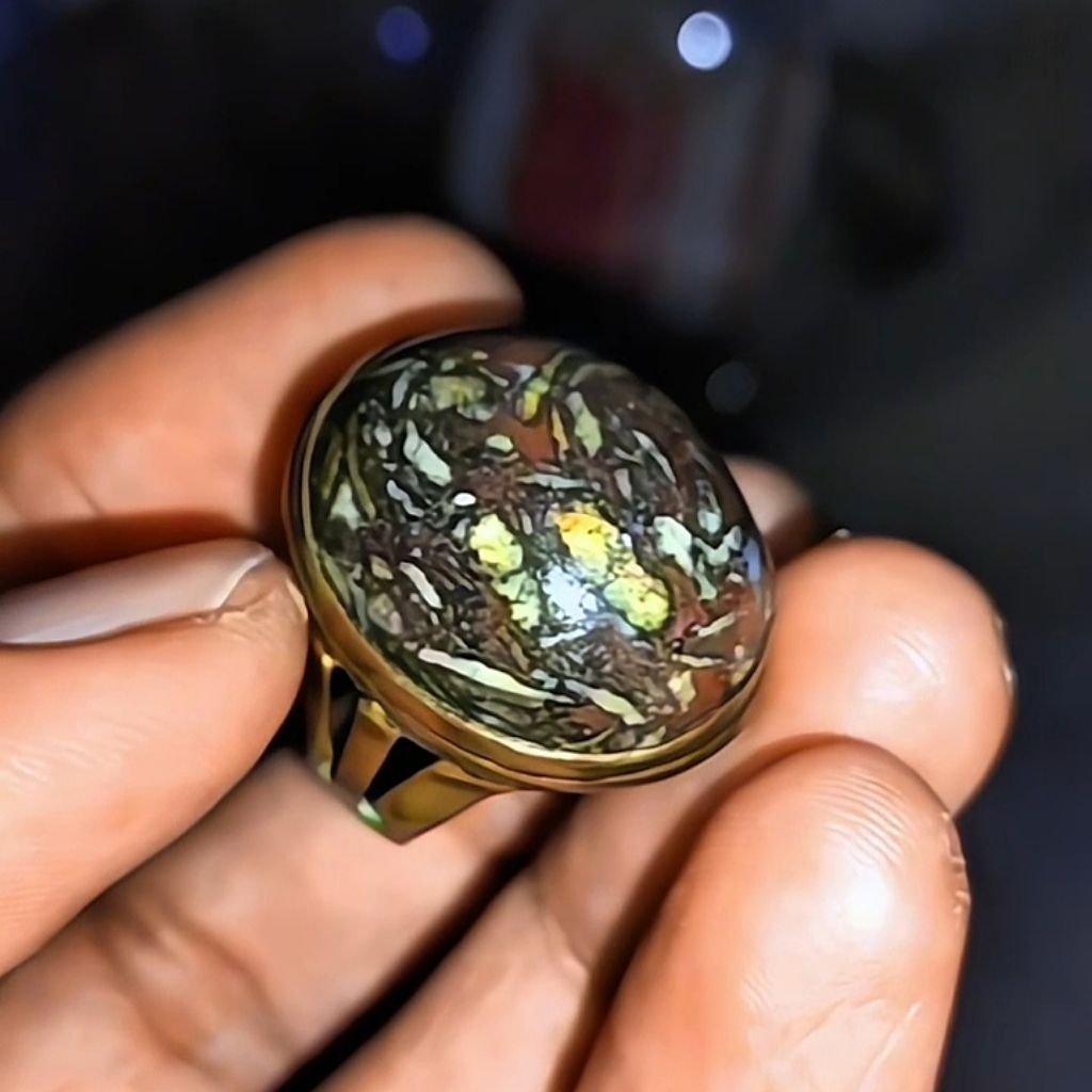 Batu akik ati ayam lawasan multicolour