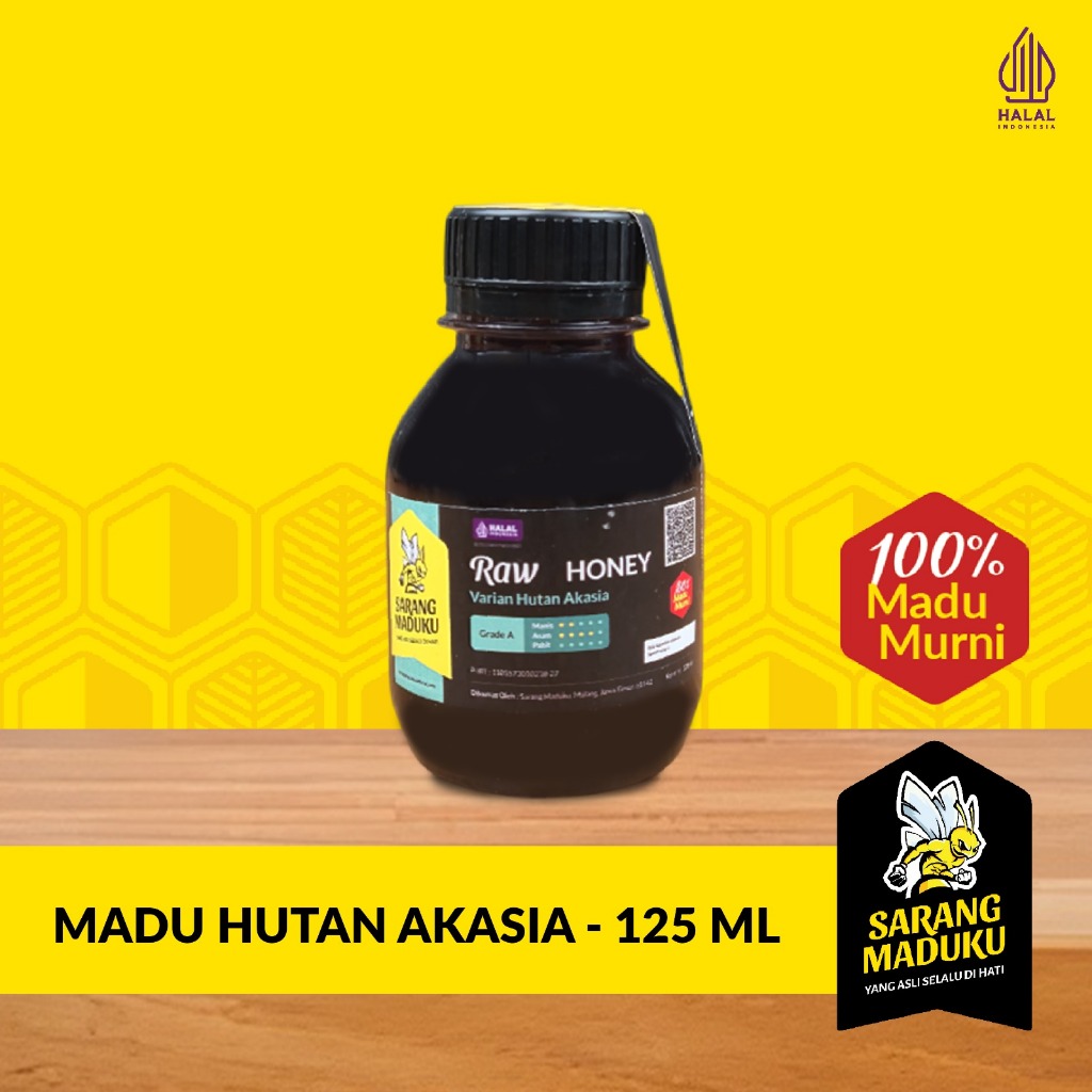 

Sarang Maduku Madu Akasia Asli Murni 100% Raw Honey 125ml