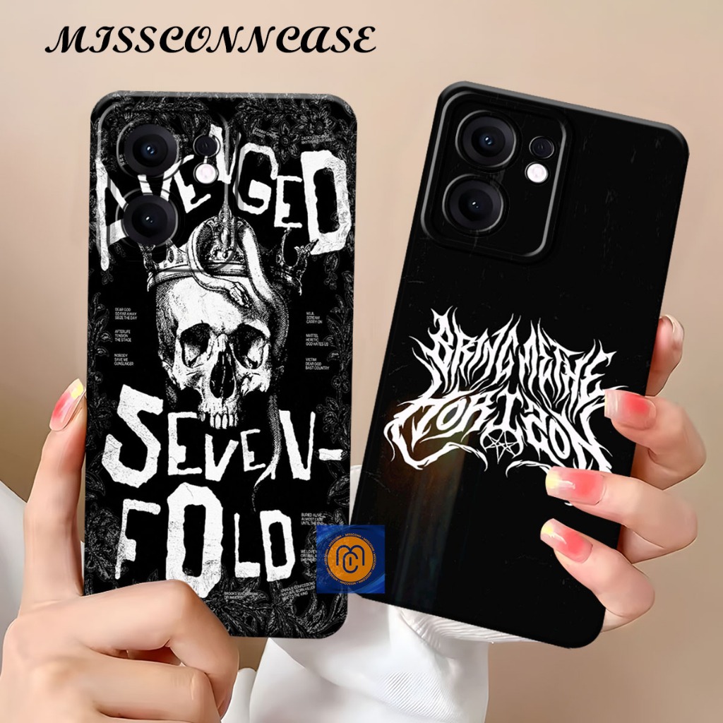 Softcase OPPO RENO 13F 5G 2025 / RENO 13 5G / RENO 13 PRO 5G Motif Band Mettal Keren Case Bahan Sili
