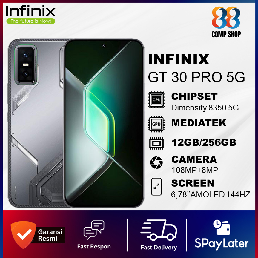 Infinix GT30 5G / GT30 PRO 5G 8GB/256GB MediaTek Dimensity 8350 5G - Garansi Resmi Infinix Indonesia