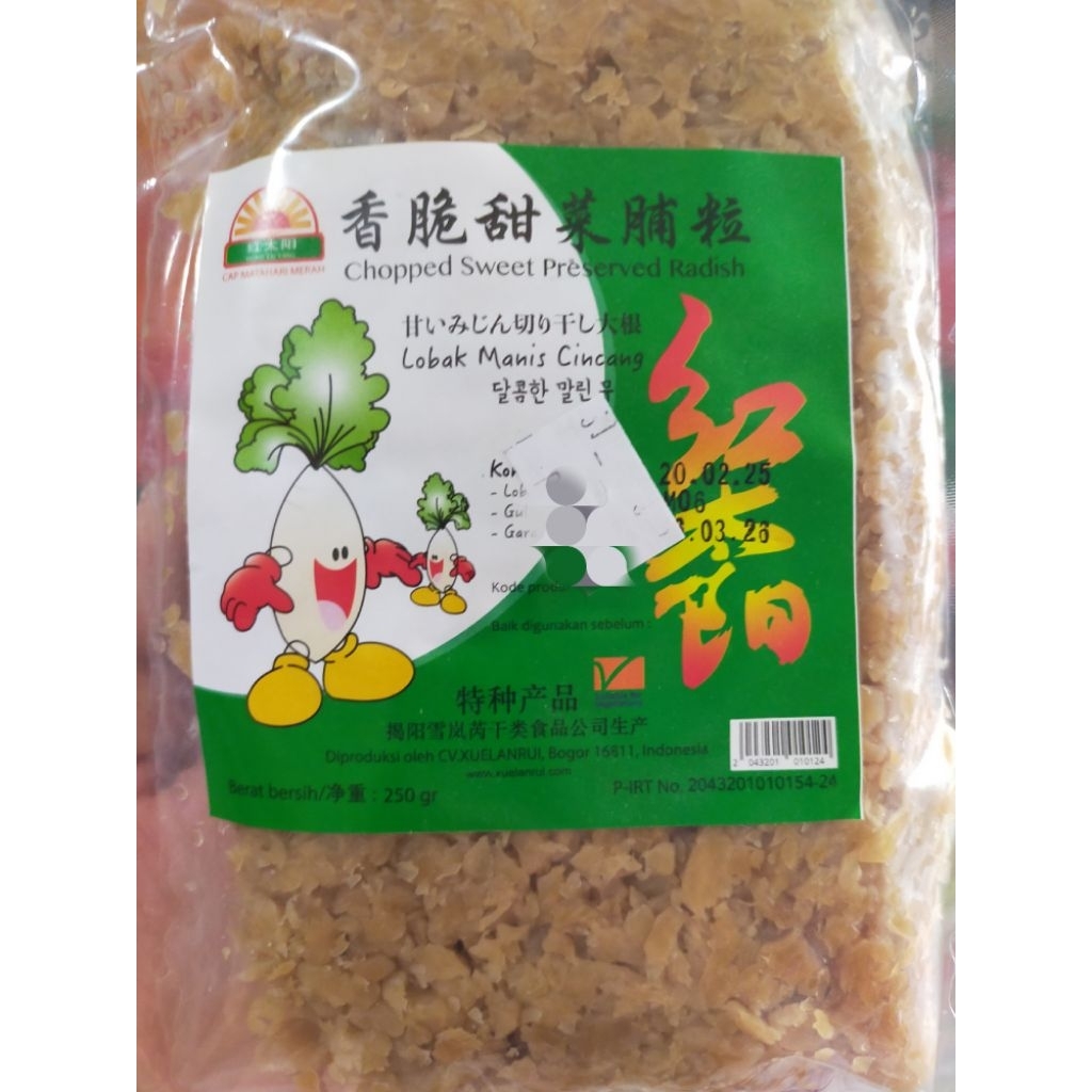 

lobak manis cincang/lobak kering/lobak manis