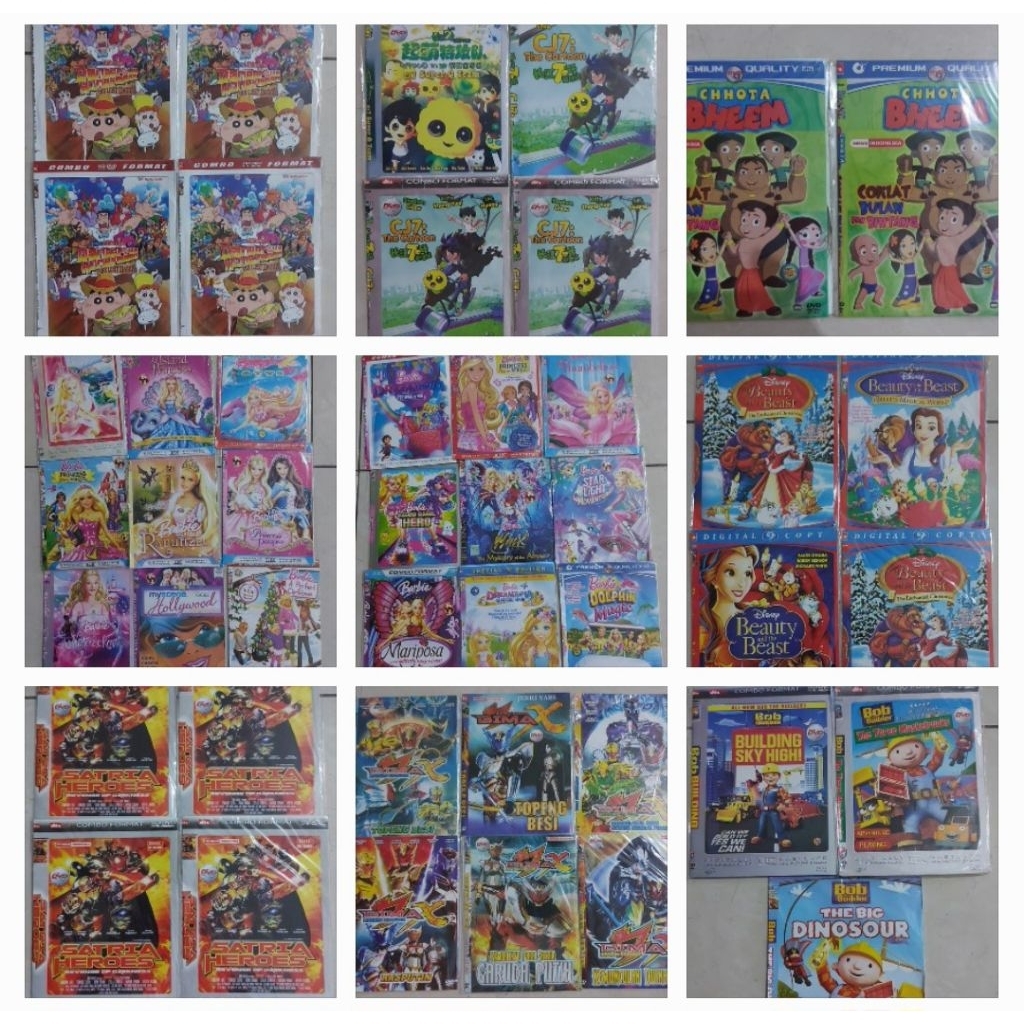 Movie kartun Bob the Builder, Bima x Satria Garuda, Satria Heroes, Beauty and the Beast, Barbie, Chh