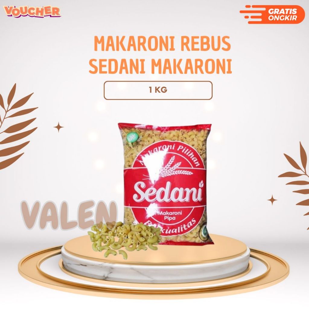 

Makaroni Rebus Sedani Macaroni pipa berkualitas 1 kg