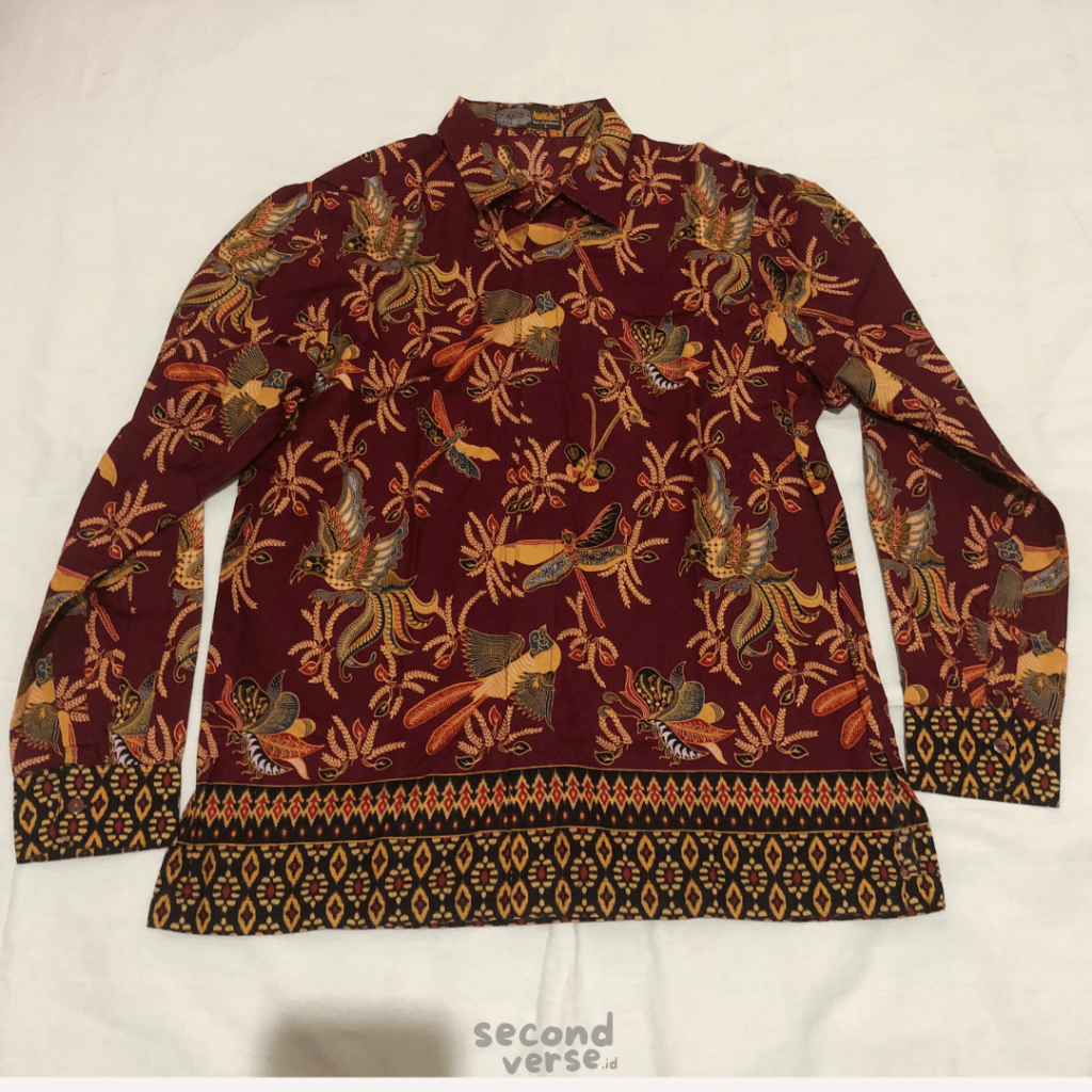 Kemeja Batik Agung Bali | Kemeja Batik Lengan Panjang Pria