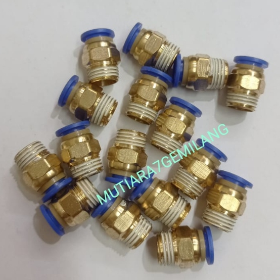 FITTING MPC / FITTING LURUS PNEUMATIC / FITTING MALE LURUS PNEUMATIC / FITTING PNEUMATIC LURUS MALE 