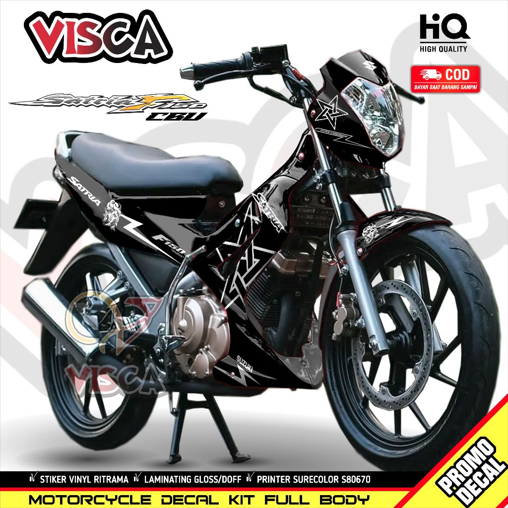 Decal Satria Fu CBU 2004-2009 Full Body Stiker Satria Fu Lama Full Body Striping Satria Fu CBU LAMA 