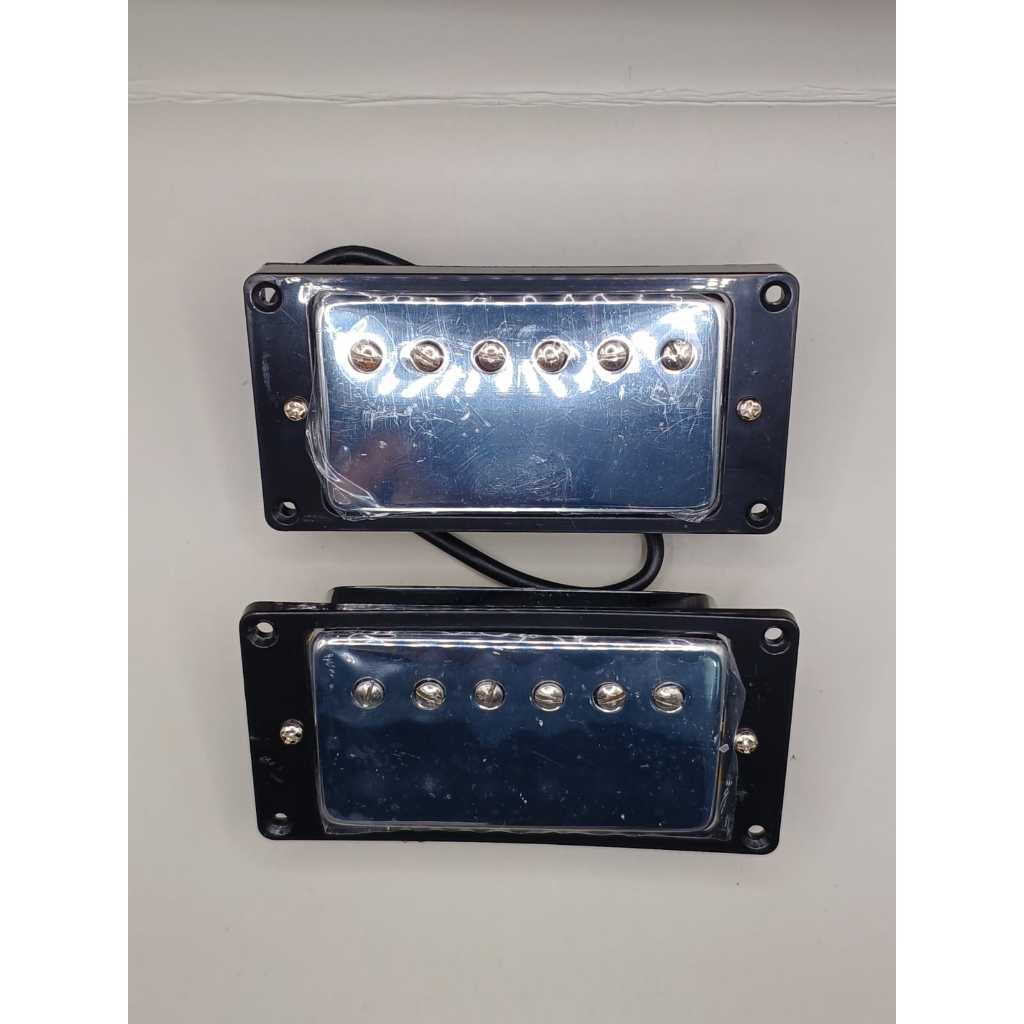 Pickup Guitar Humbucker Jinwoo Gibson Les Paul 1702 Kaleng Chrome
