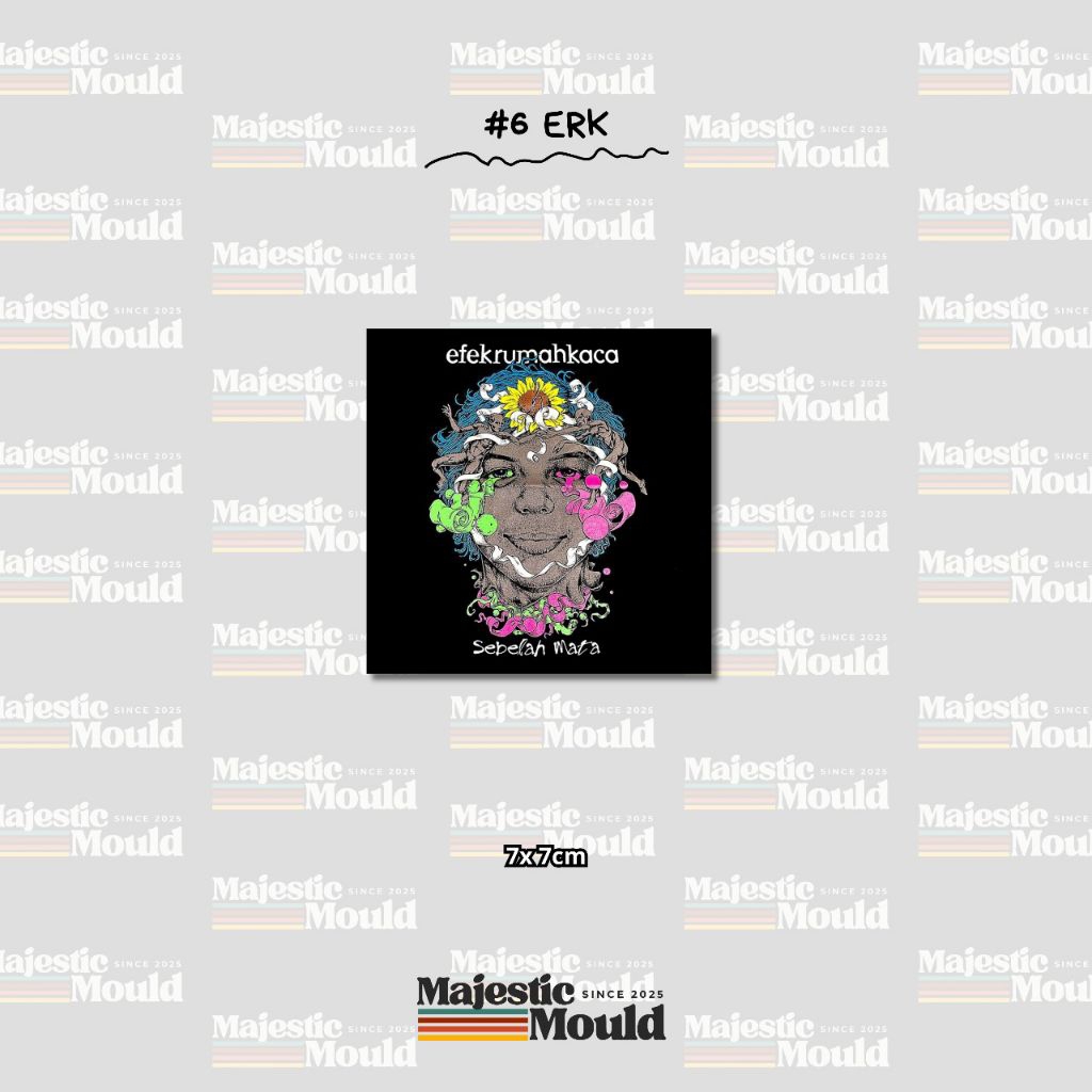 

#Vol6 ERK – Stiker Band Vinyl Glossy | Tahan Air & Luntur (Laptop/Helm/Tumbler/dan media lainnya)