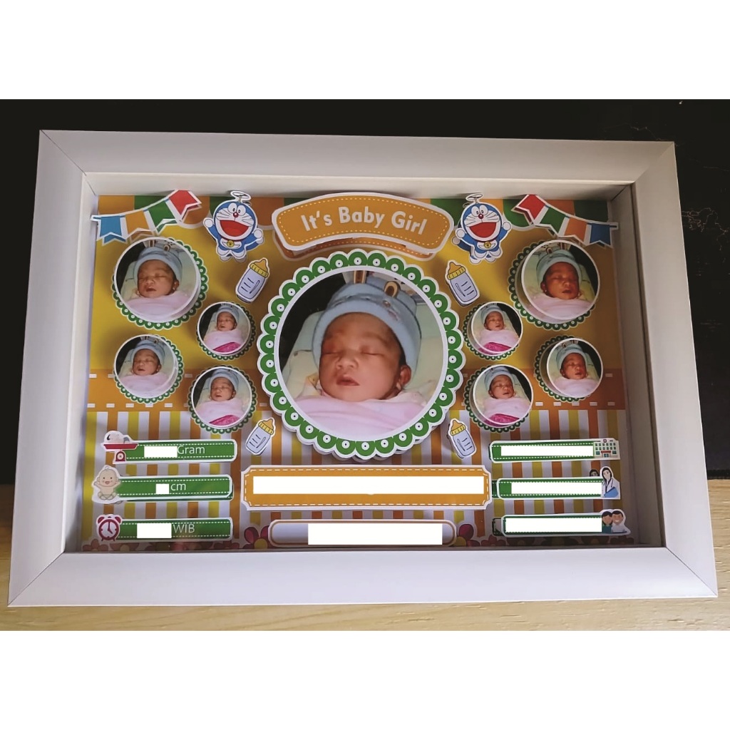 POP UP FRAME/ BIODATA BAYI/ SCRAPBOOK 3D