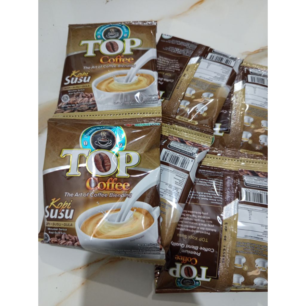

KOPI SACHET TOP COFFEE VARIAN KOPI SUSU 31 gram (1 renteng isi 12 pcs)