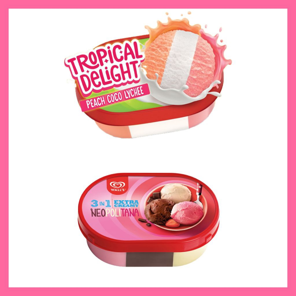 

walls es krim ice cream 3in1 neopolitana tropical delight 350ml