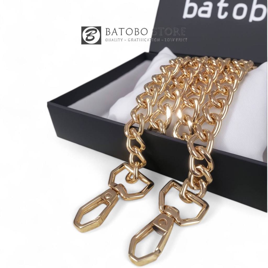 Rantai Tas Besi Semeter Premium Sudah Ada Pengaitnya Nikel Tebal Import Free Box