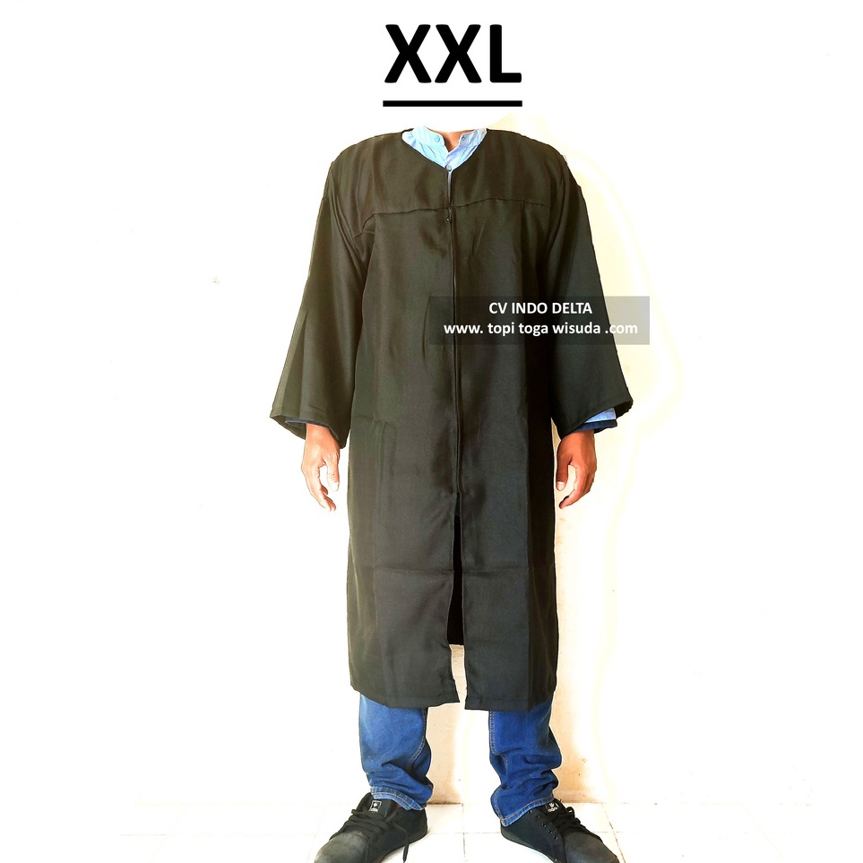 KODE X43B JUBAH TOGA wisuda HITAM jaket toga wisuda redy ribuan pakaian baju kelulusan TK SD SMP SMA
