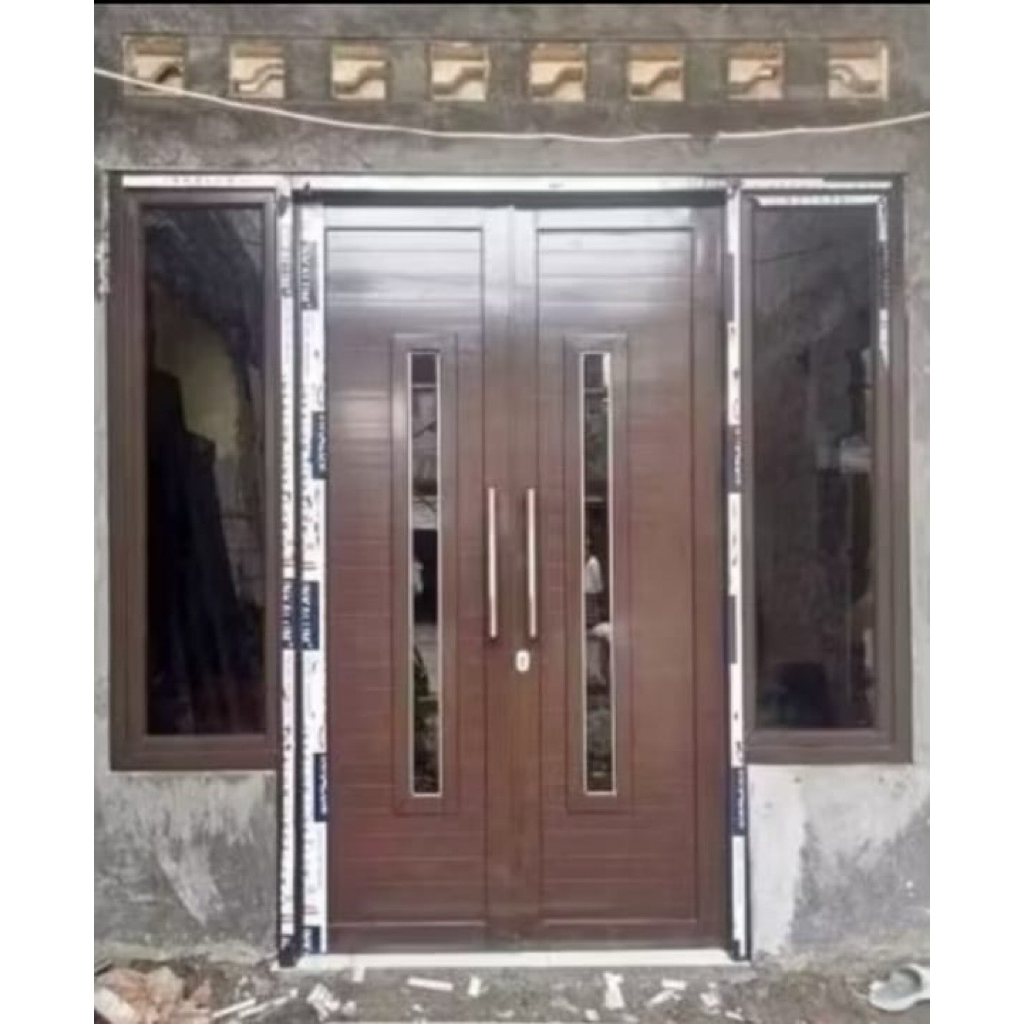 set pintu doble alumunium