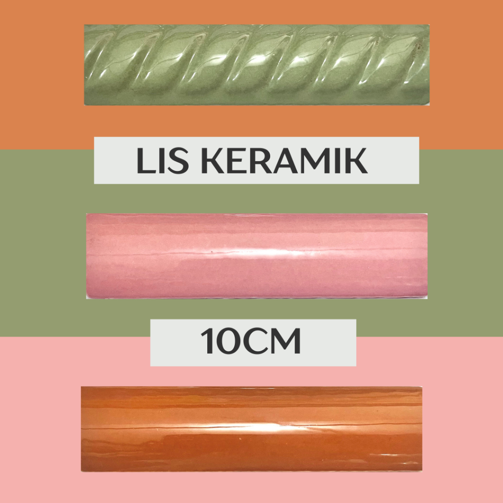 Kuku Macan 10cm Keramik Lis Ceramic Tangga Dinding Lantai Hiasan Sudut Kecil Murah Promo Polos Ulir