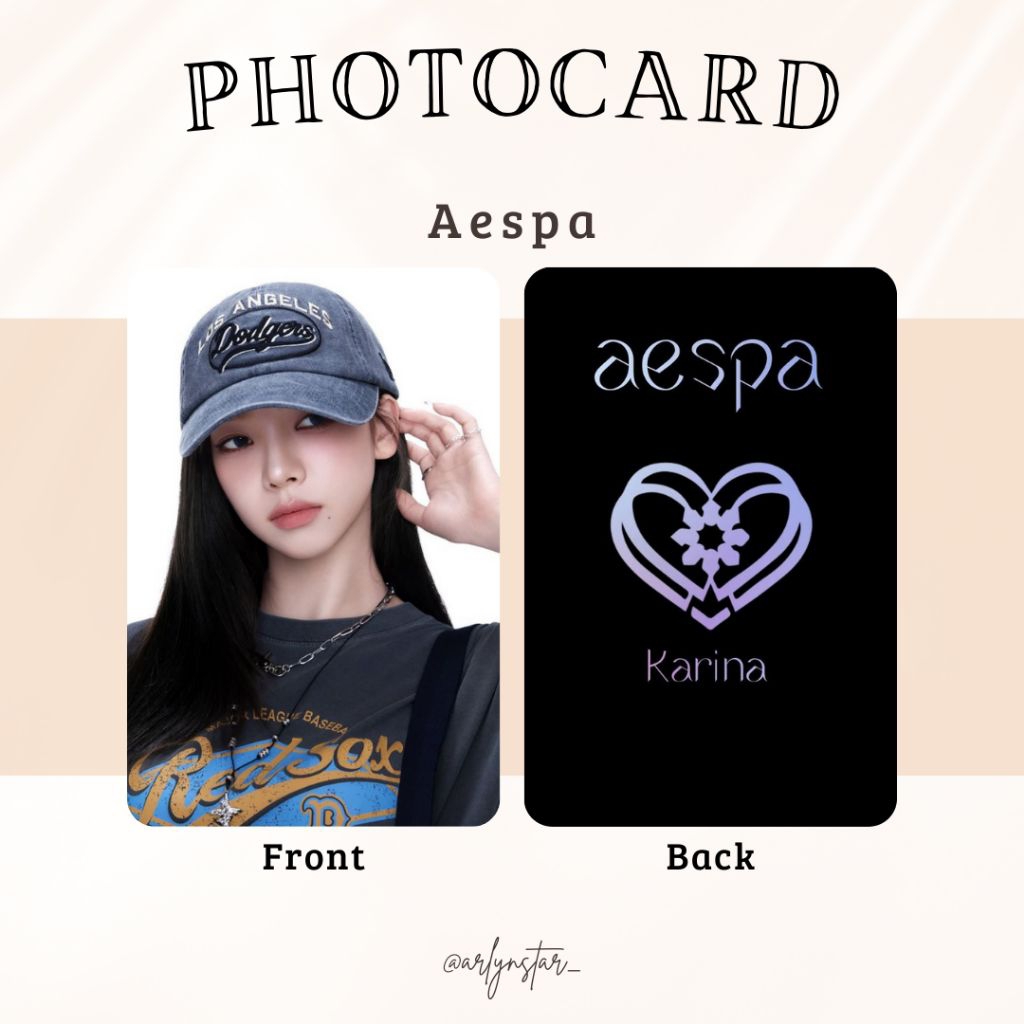 PHOTOCARD UNOFFICIAL || AESPA || KARINA NINGNING WINTER GISELLE TERMURAH TERBARU POLAROID PC FOTO PO