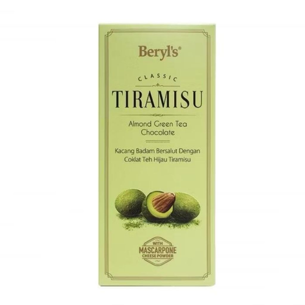 

Beryls Tiramisu Almond Green Tea Chocolate 200 gram