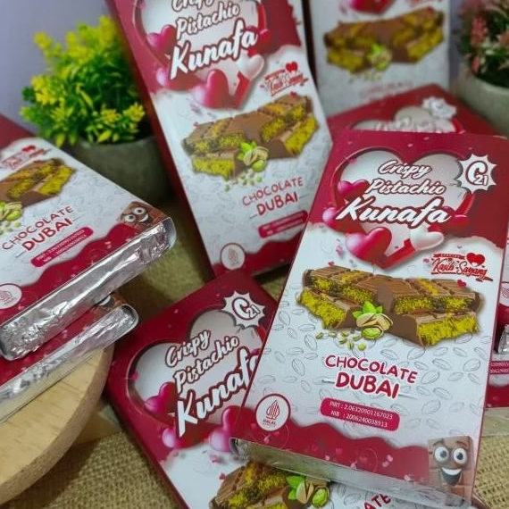 

⭐C21✅CHOCOLATE DUBAI⭐CRIAPY PISTACHIO KUNAFE/ PECINTA COKELAT ABAD 21/ Chocolate Dubai/COKLATDUBAIVIRAL