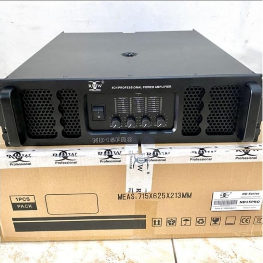 POWER AMPLIFIER 4 CHANNEL RDW ND15PRO /ND15PRO ORIGINAL RDW