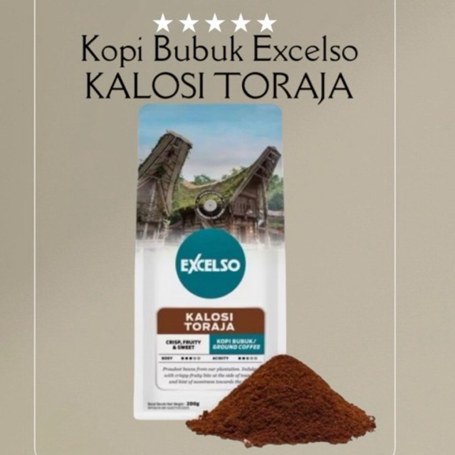 

Kopi Excelso Kalosi Toraja Bubuk 200g