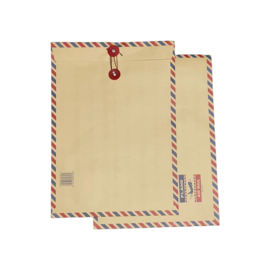 

(1pcs) Amplop Coklat Air Mail Tali 310/ Amplop Tali / Amplop Lamaran Kerja