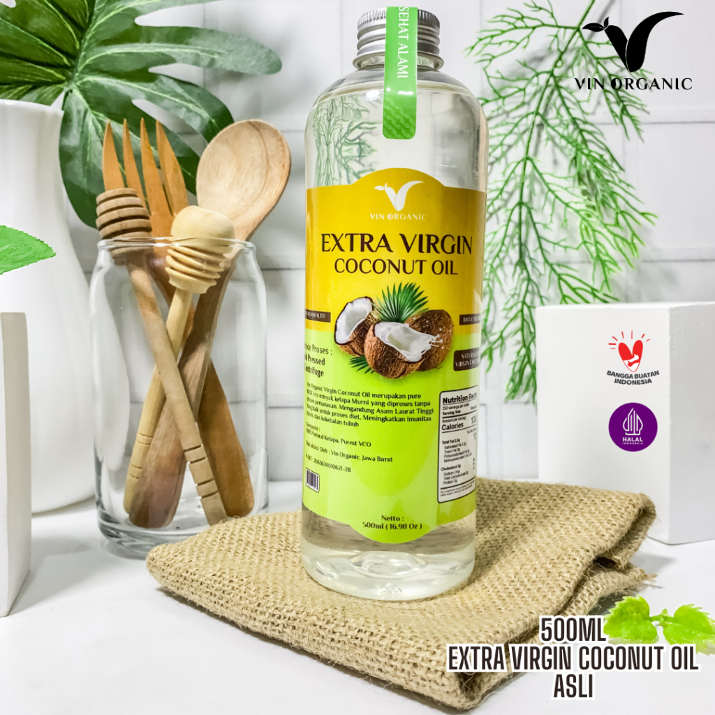 

VIN ORGANIC Extra Virgin Coconut Oil Minyak Kelapa Vco 500ml